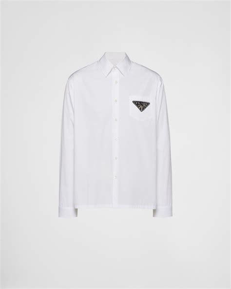 prada shirt men white|Prada men's dress shirt white.